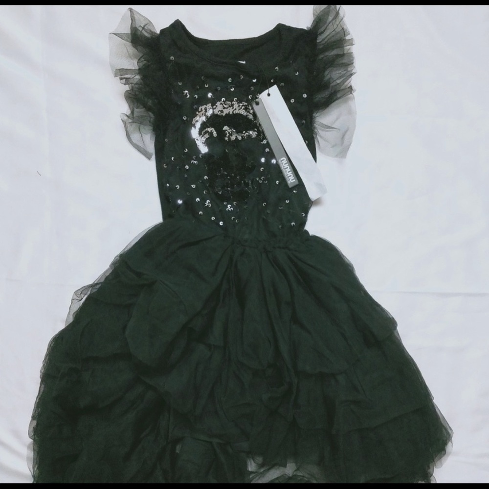 ISO nununu tutu tulle dress sequin skull